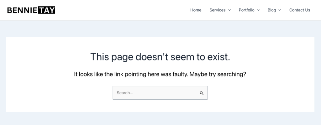 WordPress 404 Page